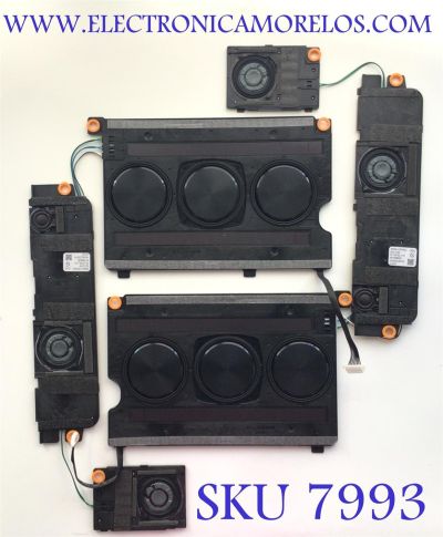 KIT DE BOCINAS (6PZS) SAMSUNG / NUMERO DE PARTE BN96-53040G / 6Ω/ 10W / PC+GF30, V-0 / NH-5008G30 / HAIERE230779 / VI2407 / Q95BQ700B 55INCH  / BN9653040G / 53040G / NUMERO DE PANEL CY-TB055RLHV2H / MODELO QN55QN95BAFXZA CB02